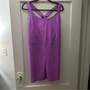 Purple Sleeveless Romper
